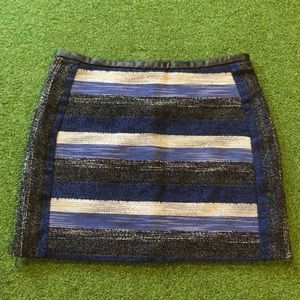 NWOT Striped Tweed Skirt